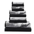 thumbnail image 2 of Superior Cotton 10 Piece Assorted Solid and Marble Towel Set, Black, 2 of 8