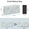 thumbnail image 2 of Gynky Quilted Makeup Pouch Cute Cotton Toiletries Bag Travel Zipper Flowers Makeup Bag Portable Storage Cosmetic Travel Cloth Bag, 2 of 7