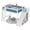 Blue+White, variant on Bellemave Twin Size Loft Beds with Slide and Storage, Wooden Loft Bed Frame with Wardrobe and Shelves, Princess Twin Bed for Teens Bedroom Dormitory,Blue+White