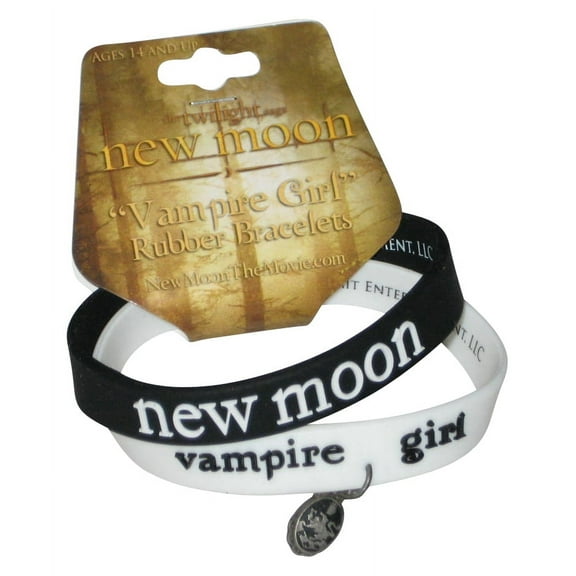Twilight Saga New Moon Movie Neca Vampire Girl Rubber Bracelet 2-Pack