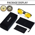 thumbnail image 4 of Joopin Night Driving Glasses UV400 Protection Wrap Around Night Vision Lens Glasses for Men Women Fishing Driving, 4 of 8
