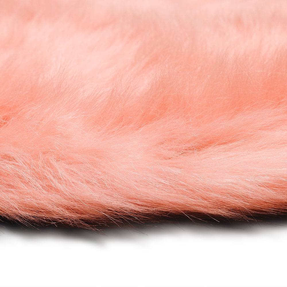 Mainstays Glam Solid Print Faux Fur Area Rug, 30" x 46"