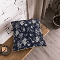 thumbnail image 5 of KLL Retro Flower Decorative Throw Pillow Covers Velvet Soft for Couch Sofa Bedroom Living Room Outdoor (No pillow core)- 16"x16", 5 of 5