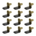 thumbnail image 1 of Soporte de estante en forma de L con agujero, 20 unidades, tono cobre, 1 of 4