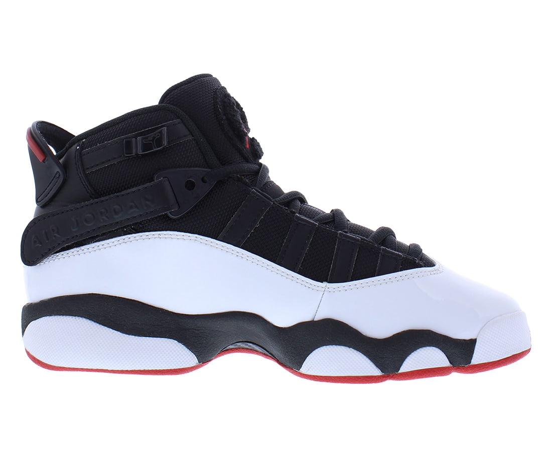 Nike Jordan 6 Rings GS Boys Shoes Size 6, Color: Black/University Red/White