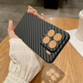 thumbnail image 3 of For Xiaomi 15 Case Hard PC Phone Cover Carbon Fiber Texture Drop Proof - Black, 3 of 5