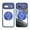 Blue, variant on Designed for Google Pixel 8a Crystal Clear Back Case, Luxury Case with Lens Protector Drop Protective Magnetic Rotating Ring Kickstand Shockproof Thin Fit Phone Case Cover, Black