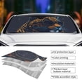 thumbnail image 5 of XMXT Car Sun Shade Windshield, Leopard with Sunglasses Design Sunshade for Car Windshield Sun Shades for Car SUV Truck, m, 5 of 9