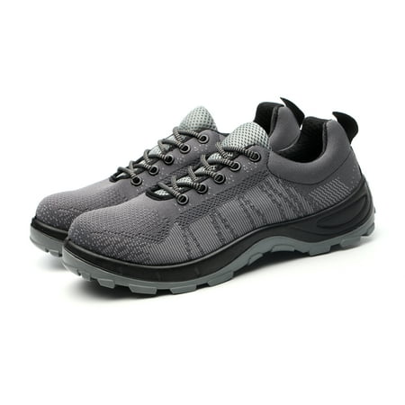 

Tanleewa Men’s Work Shoes Steel Toe Safety Sneakers for Construction Working Shoe Size 7.5