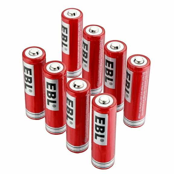 EBL 8-Pack 3.7V 14500 Rechargeable Batteries for Flashlight Toys