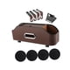 thumbnail image 2 of Organizador para reposacabezas de asiento de coche SUV con 4 posavasos, estuche para pañuelos y portavasos Marrón, 2 of 9