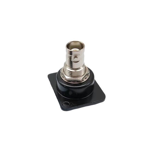Methold Adaptador BNC tipo D para Hotel y oficina en casa, Panel de chasis, conector de repuesto de enchufe Coaxial, accesorios de Cable de Audio y Electrónica Negro