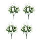 thumbnail image 4 of 4 piezas de rosas artificiales para decoración de mesa, ramo floral decorativo para jardín y hogar., 4 of 8