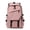 Pink, variant on Simple solid color backpack, travel backpack, plenty of storage space, very suitable for commuting, work and going out.