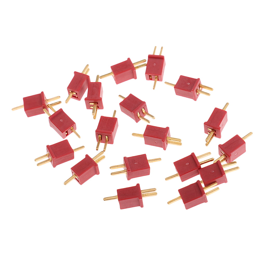 10 Pairs 20pcs T Plug Connector Female Male Deans For RC Lipo Battery Helicopter