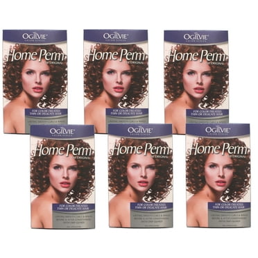 Ogilvie Home Perm for Color-Treated, Thin or Delicate Hair, 1 Application - 6 Pack