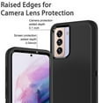 thumbnail image 2 of I-HONVA For Samsung Galaxy S21 FE Case,3-Layer Military Grade Drop Protection Anti-Slip Bumper Rugged Shockproof Dustproof Protection 6.5 inch Phone Case,Full Black, 2 of 6