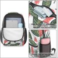 thumbnail image 4 of 17 Inch Lightweight Backpack,PVC Waterproof Oxford Fabric, Ergonomically Designed, with Large Capacity, Exotic Jungle Aesthetic, 4 of 5