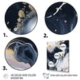 thumbnail image 3 of DESIGN ART Designart "Blue And White Enigmatic Stones Iii" Abstract Marble Wall Art Prints 24 in. wide x 32 in. high, 3 of 5