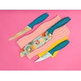 thumbnail image 3 of Dura Living 3 Piece Colorful Tropical Kitchen Knife Set - Nonstick Stainless Steel, Ultra Sharp Blades with Matching Sheaths, 3 of 6