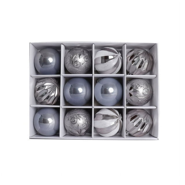 Christmas Balls Tree Ornaments Shatterproof Christmas Decorations Set with Reusable Hand-held Gift Package for Holiday Tree Decor