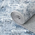 thumbnail image 6 of VUNATE 9'x12'Rugs for Living Room Washable Rugs Modern Abstract Area Rug Neutral Indoor Carpet Soft Rugs for Bedroom Office Dining Room Kitchen Laundry Room Accent Rug Modern Home Decor Blue, 6 of 6