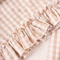 thumbnail image 5 of KPOPLK Toddler Baby Girl Clothes Sleeveless Plaid Ruffle Tanks Tops and Long Pants Summer Cute Outfit(Beige&1,1-2 Years), 5 of 9