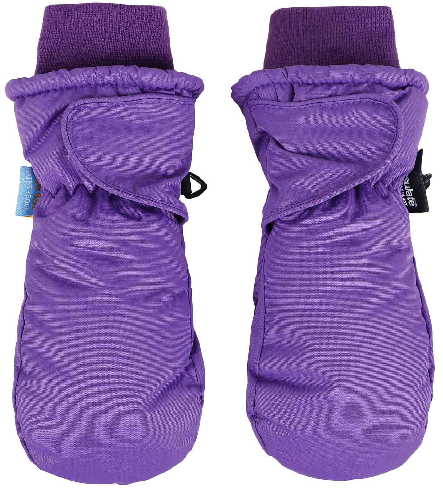 Wonderkids Toddler Purple Winter Mittens 3M Thinsulate Insulation One Size Snow 