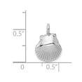 thumbnail image 3 of 14k White Gold Seashell Pendant, 3 of 4