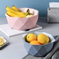 thumbnail image 3 of Simplicity Double-Layer Drain Basket With Pass-Over Spoon Rice Kitchen Washer Coander Vegetate Noodles Polygon Kitchen Drain Basket Strong Permeability, 3 of 5