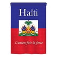 thumbnail image 2 of Breeze Decor 08167 Haiti 2-Sided Vertical Impression House Flag - 28 x 40 in., 2 of 2