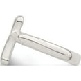 thumbnail image 3 of Sterling Silver Vertical Tiny Freeform Cross Ring (Size 7) Made In India qr610-7, 3 of 5