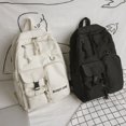 thumbnail image 2 of Mochila Escolar Estilo ins De Color Sólido Para Mujer Versión Coreana Harajuku ulzzang De Estudiante Universitaria De Gran Capacidad Para Escuela Secundaria, 2 of 3