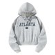 thumbnail image 4 of Sudadera con capucha para mujer Sudadera corta con capucha gris claro Sudadera con capucha corta de manga larga de moda SG, 4 of 8