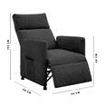 thumbnail image 4 of Sillón Reclinable Eléctrico EKE Life Home Tapizado en Tela con Control de Botones y Reposapiés para Sala, 4 of 5