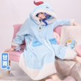 thumbnail image 1 of Pijamas de Cosplay de Genshin Impact, albornoz de felpa lindo, Anime Tartaglia Xiao Zhongli Ganyu Scaramouche, camisón grueso con capucha de invierno, 1 of 4