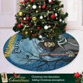 thumbnail image 6 of FMSHPON Halloween Party Xmas Christmas Tree Skirt Stand Mat for Holiday Party Decoration Indoor Outdoor 48 inches, 6 of 6