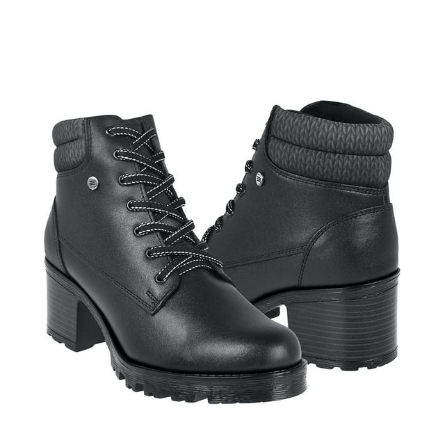 BOTINES STYLO MUJER 107 SIMIPIEL NEGRO