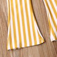thumbnail image 4 of One opening Infants Girl Romper Baby Overall Summer Flat Neck Sleeveless Striped Wide-Leg Backless Jumpsuit, 4 of 6