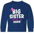 thumbnail image 3 of Inktastic Big Sister Again with Bow and Arrow Long Sleeve Youth T-Shirt, 3 of 5