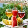 thumbnail image 2 of 60pcs Crazy & Silly Colorful Drinking Straws, 10 Different Designs, Reusable Plastic Loop Straws for Kids' Parties, 2 of 7