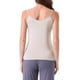 thumbnail image 3 of Camiseta sin mangas de mujer Inspire Chic, con escote en V, tirantes de espagueti, parte superior de pijama L color beige, 3 of 6