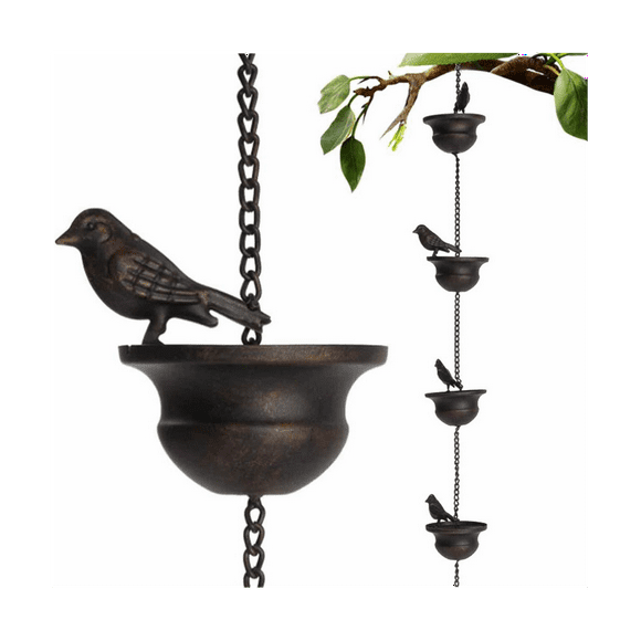 Mobile Bird Outdoor Rain Chain Outdoor Decoration Hanging Chain