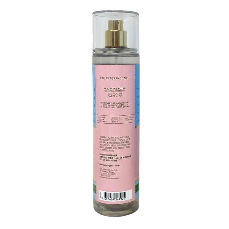 Bath & Body Works Blue Raspberry Burst Deluxe Gift Set - Fragrance Mist, Body Cream, Body Wash and Body Lotion - with an Aloe Vera Bar Soap - Full