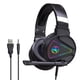 thumbnail image 1 of Auriculares HXSJ Auriculares para juegos HXSJ F16 con cable y montados en la cabeza con unidad de controlador de 50 mm Micrófono omnidireccional Efecto de luz RGB Puertos USB + de 3,5 mm HXSJ Auriculares, 1 of 7