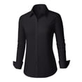 thumbnail image 3 of Vividaire Button Down Shirts for Women Cotton Long Sleeve Dress Shirt Classic Fit Work Business Casual Blouses, 3 of 8