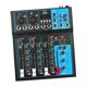 thumbnail image 4 of DJ Mixing Board Mezclador de 4 canales Mezclador de audio pequeño Adaptador de la UE para grabación de estudio Durable con reproducción de MP3 Carcasa Hugo tablero mezclador, 4 of 7