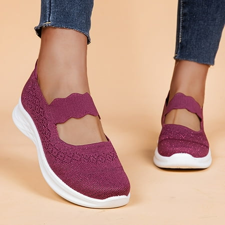 

FZM Women shoes Womens Shoes Solid Color Casual Shoes Hollow Breathable Fashion Flat Casual Shoes Walking Sneakers