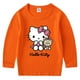 thumbnail image 4 of Hello Kitty camiseta de Color sólido para niños primavera otoño nueva camisa de cuello redondo para niños y niñas Camisa de manga larga de algodón para bebés, 4 of 5