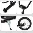 thumbnail image 5 of Aosom Teens Youth Kick Scooter Adjustable Handlebar Ride On Toy For 5+ w/ Front and Rear Dual Brakes Inflatable Wheels, Black, 5 of 9